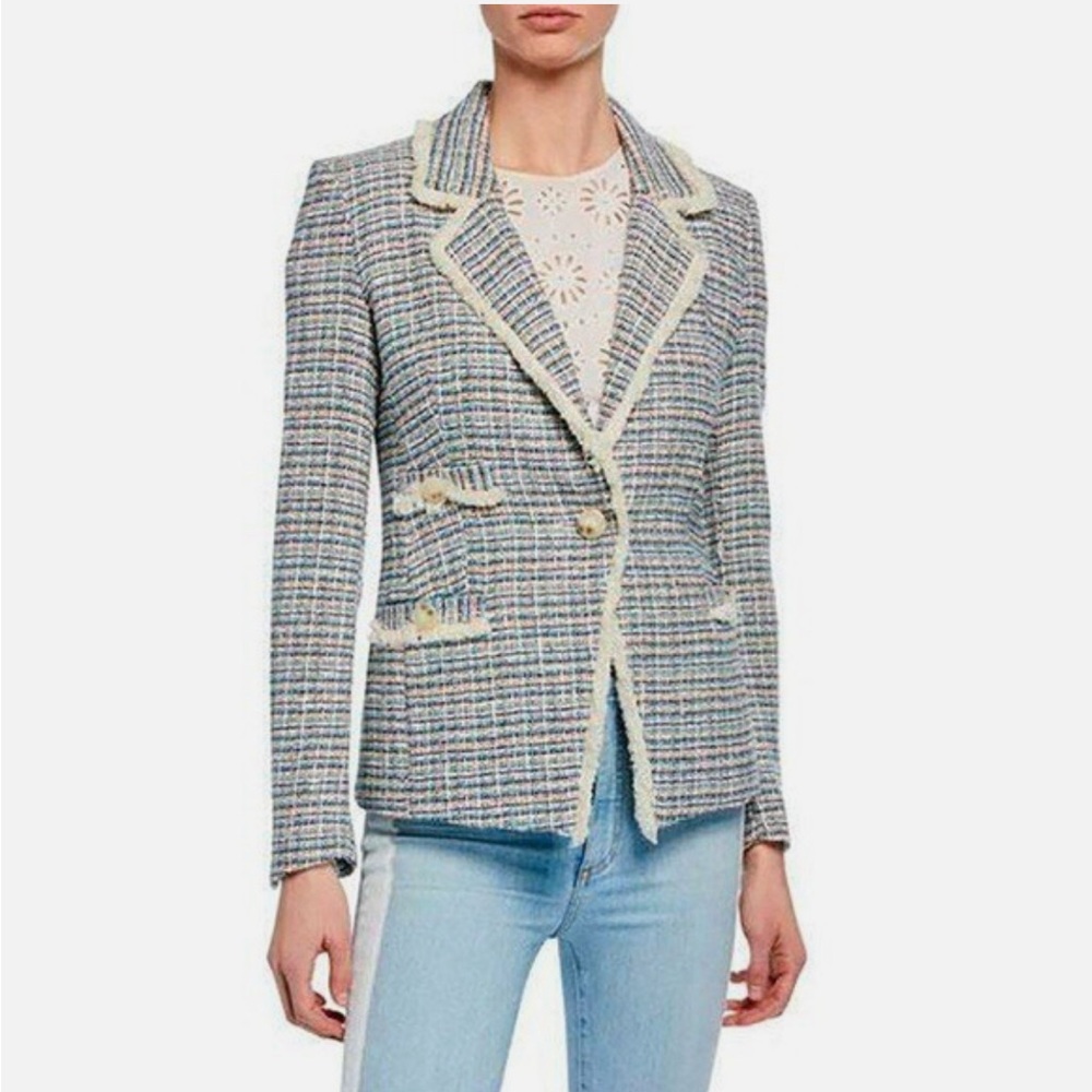 Veronica Beard Aba 3 Pockets Tweed Blazer